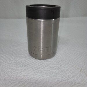 Yeti Colster Can Insulator 12oz Can Cooler Stainless Steel Silver